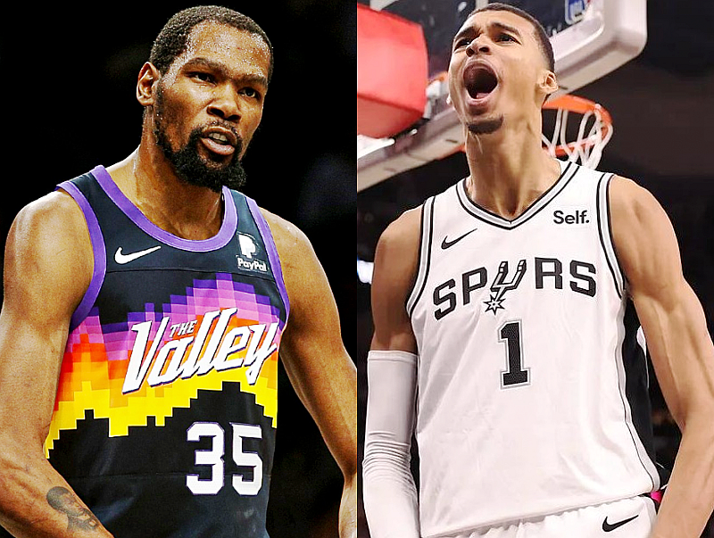 角子機：1日NBA前瞻：文班亞馬大戰杜蘭特 哈登有望現身觀戰快船vs魔術